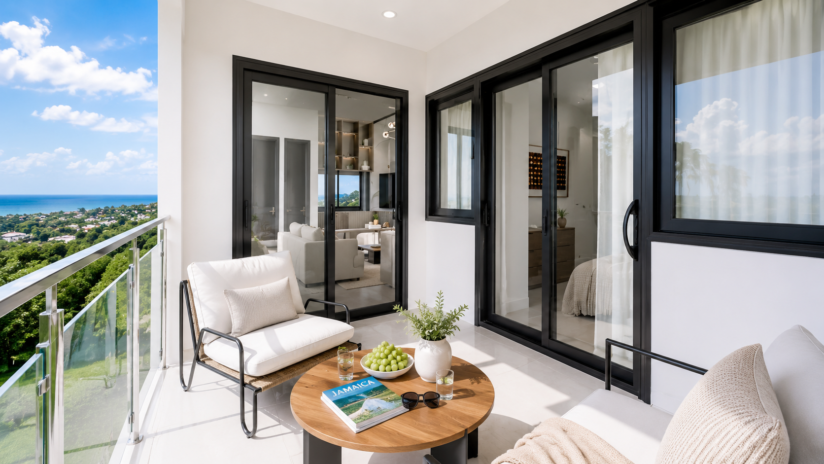 The Summit penthouse private balcony, daytime